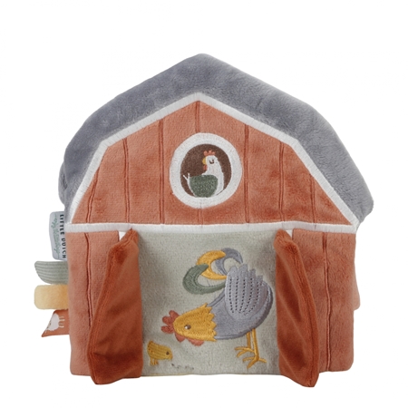 Little Dutch Little Farm Soft Activity Book kontrastní edukativní knížka