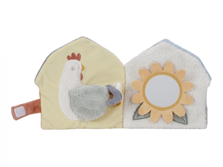 Little Dutch Little Farm Soft Activity Book kontrastní edukativní knížka
