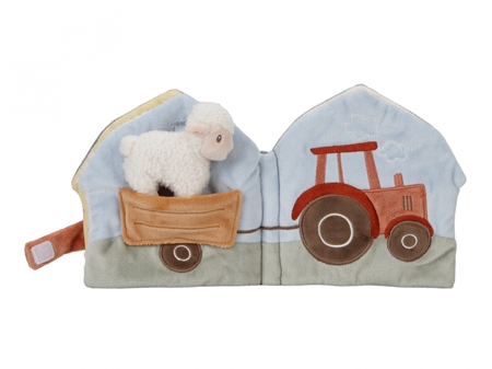 Little Dutch Little Farm Soft Activity Book kontrastní edukativní knížka