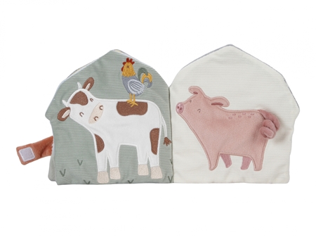 Little Dutch Little Farm Soft Activity Book kontrastní edukativní knížka