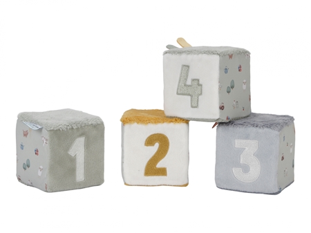 Little Dutch Little Farm Set of Soft Cubes plyšové kocky
