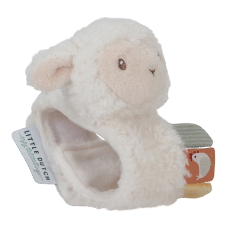 Little Dutch Little Farm Wrist Rattle Sheep chrastítko na ruku