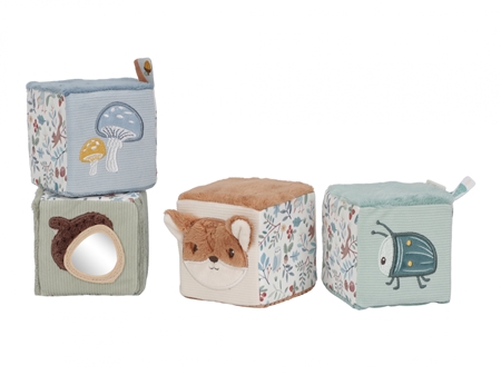 Kaléidoscope Litte Dutch 7258 Forest Friends - Bleu, 4.5x4.5x19 Cm, Pour Enfants à Partir De 3 Ans