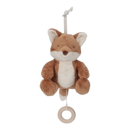 Little Dutch Forest Friends Musical Pull Toy kontrastní závěsná hračka s melodií