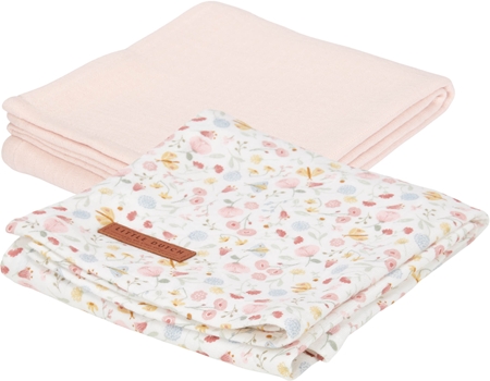 Little Dutch Swaddler Pure Soft Pink látkové plienky 2 ks