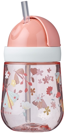 Little Dutch Straw Cup Flowers & Butterflies hrnek s brčkem