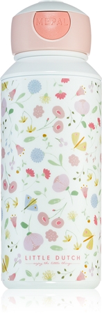 Little Dutch Drinking Bottle Pop-up Flowers & Butterflies dětská láhev s brčkem