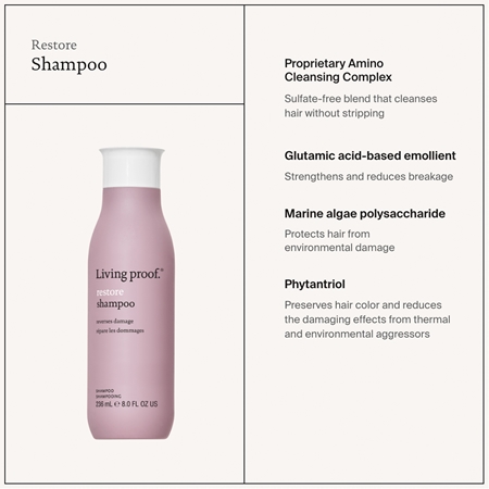 Living Proof Restore shampoo ricostituente per capelli rovinati e secchi