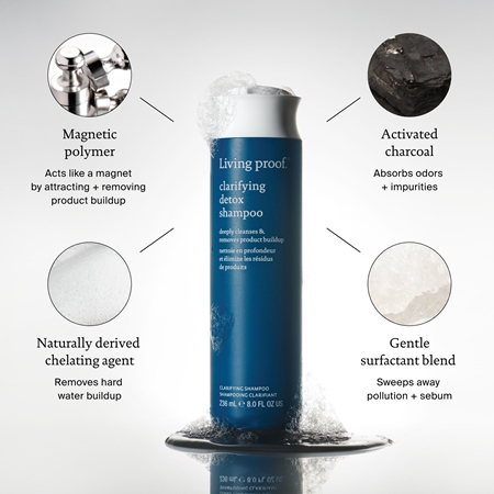 Living Proof Clarifying Detox Detox Shampoo švelniai valantis šampūnas visų tipų plaukams