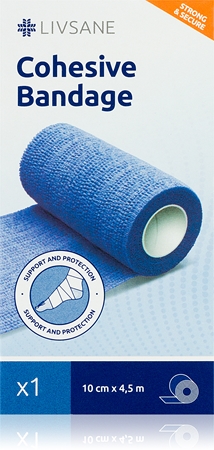 LIVSANE Cohesive Bandage 10cm x 4,5m Bandage