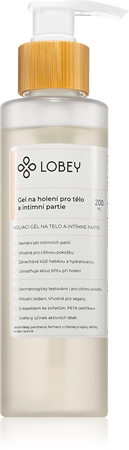 Lobey Body Care Gel na holení pro tělo a intimní partie gél na holenie tela na intímne partie