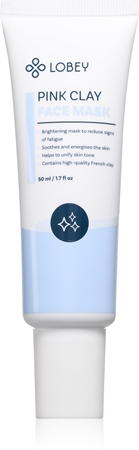 Lobey Pink Clay Radiance Mask to even out skin tone