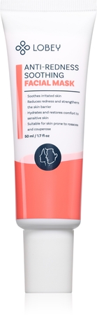 Lobey Anti-Redness Soothing Soothing Face Mask against redness