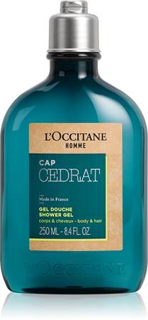 L’Occitane Men Cap Cedrat sprchový gél na telo a vlasy