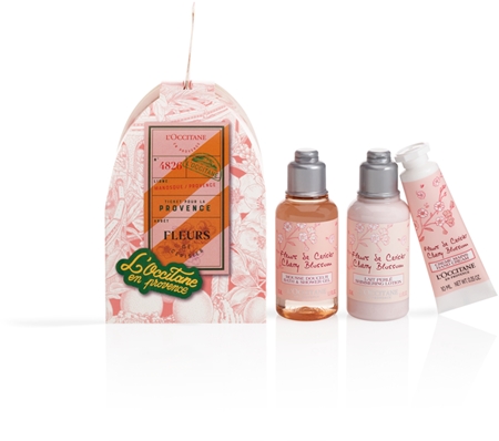 L’Occitane Cherry Blossom Holiday Ornament dárková sada na tělo