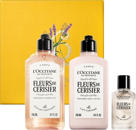 L’Occitane Fleurs de Cerisier Body Set Presentförpackning för Kvinnor