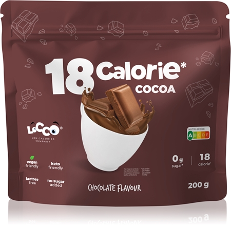 Locco 18 Calorie Instant Cocoa Drink Pulver zur Zubereitung von Getränken