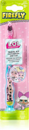 L.O.L. Surprise Toothbrush Travel Kit with Cap spazzolino da denti per  bambini con porta-spazzolini
