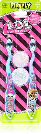 L.O.L. Surprise Travel Kit 2 Toothbrush and Caps зубна щітка для дітей з рукояткою