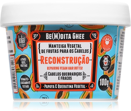 Lola Cosmetics BE(M)DITA GHEE RECONSTRUÇÃO Restorative Mask for Damaged Hair