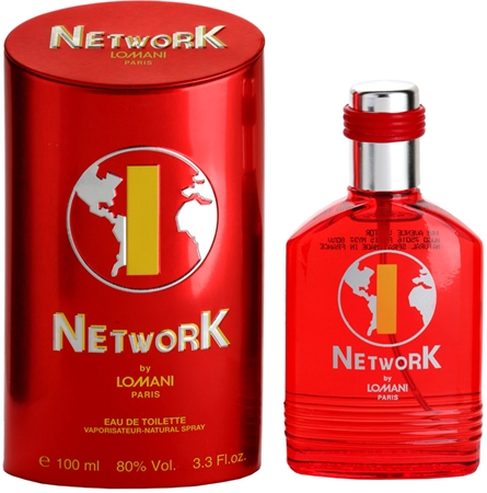 Lomani Network Red eau de toilette para hombre 100 ml