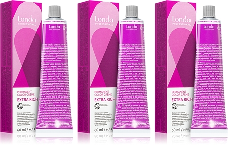 Londa Professional Permanent Color Extra Rich Hair Color economy pack shade 7/18