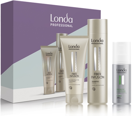 Londa Professional Fiber Infusion dárková sada pro barvené a poškozené vlasy