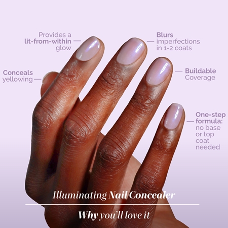 LONDONTOWN Kur Illuminating Nail Concealer brightening nail polish