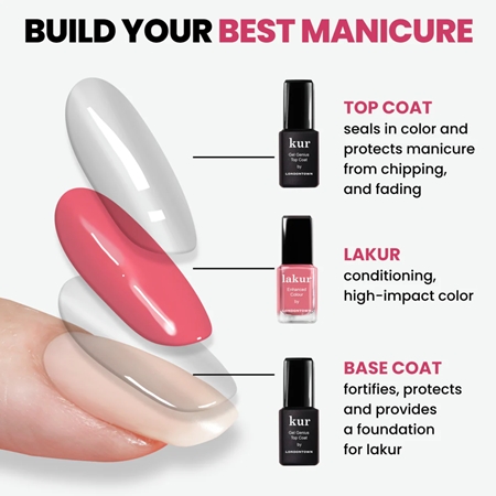 LONDONTOWN Kur Gel Genius Base Coat vernis de base sans utilisation de lampe UV/LED