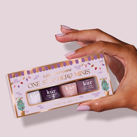 LONDONTOWN Kur One Step Hero Minis nail polish set mini