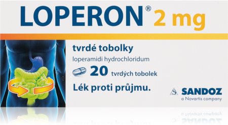 Loperon Loperon 2mg tvrdé tobolky k léčbě průjmu