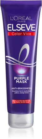 L’Oréal Paris Elseve Color-Vive Purple hranilna maska za blond lase in lase s prameni
