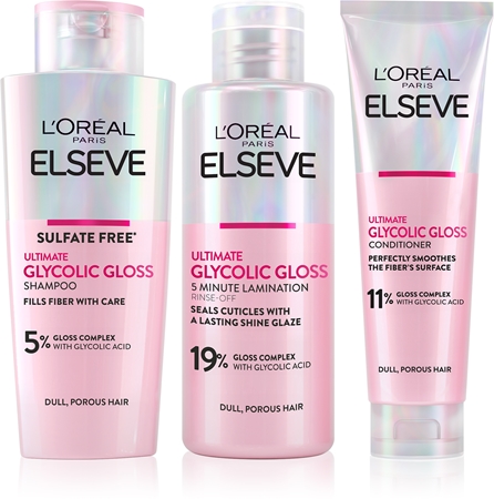 L’Oréal Paris Elseve Glycolic Gloss ensemble pour cheveux