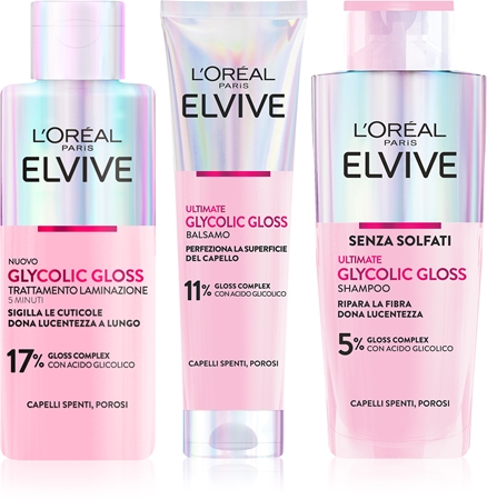 L’Oréal Paris Elvive Glycolic Gloss set para cabello