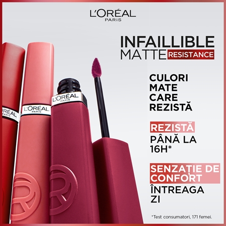 L’Oréal Paris Infaillible Matte Resistance ruj buze mat hidratant