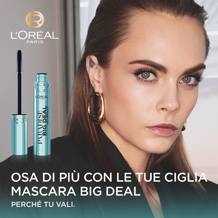 L’Oréal Paris Lash Paradise Big Deal mascara volumizzante e allungante resistente all'acqua