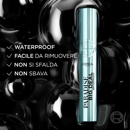 L’Oréal Paris Lash Paradise Big Deal mascara volumizzante e allungante resistente all'acqua