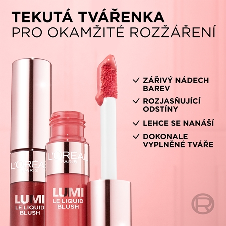 L’Oréal Paris Lumi Le Liquid Blush tekutá tvářenka