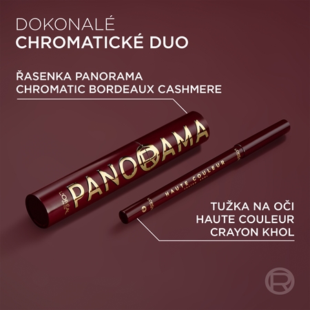 L’Oréal Paris Panorama Chromatics apimties suteikiantis blakstienų tušas
