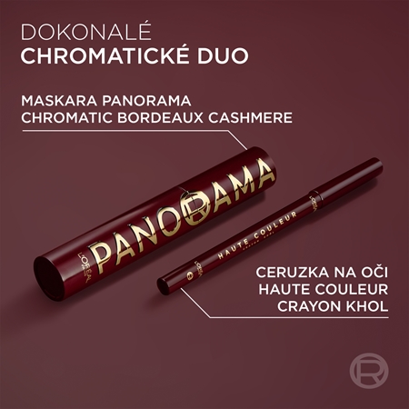 L’Oréal Paris Panorama Chromatics apimties suteikiantis blakstienų tušas