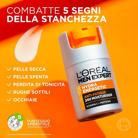 L’Oréal Paris Men Expert Hydra Energetic crema idratante contro i segni di stanchezza