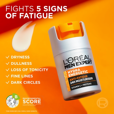 L’Oréal Paris Men Expert Hydra Energetic Hydraterende Crème voor Vermoeide Huid