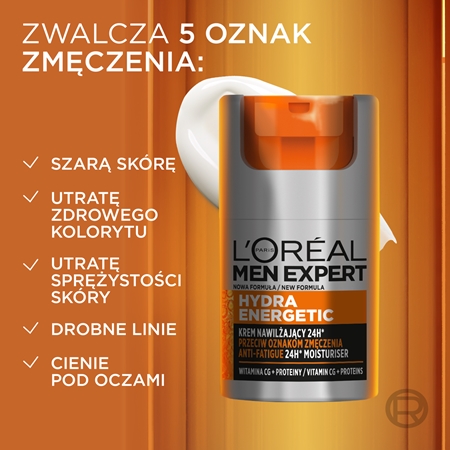 L’Oréal Paris Men Expert Hydra Energetic krem nawilżający do cery zmęczonej