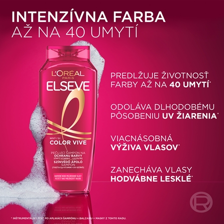L’Oréal Paris Elseve Color-Vive šampón pre farbené vlasy