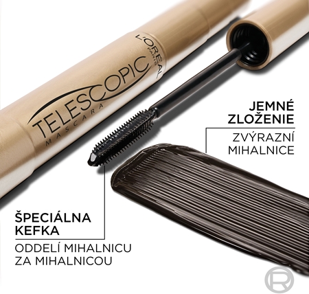 L’Oréal Paris Telescopic riasenka predlžuje a zhusťuje mihalnice