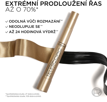 L’Oréal Paris Telescopic řasenka pro prodloužení a zahuštění řas