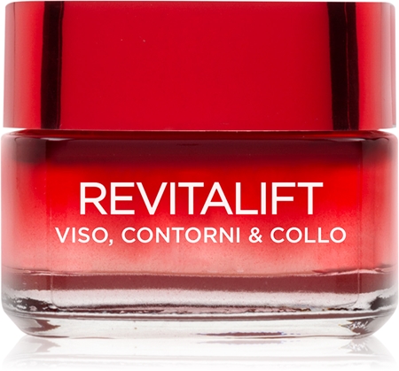 L’Oréal Paris Revitalift Viso, Contorni & Collo hidratante lifting reafirmante para rosto e pescoço