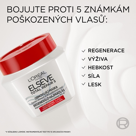 L’Oréal Paris Elseve Total Repair 5 regenerační maska na vlasy s keratinem