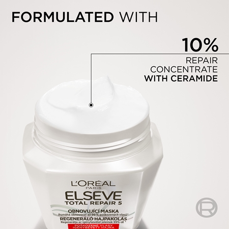 L’Oréal Paris Elvive Total Repair 5 maschera rigenerante per capelli con cheratina
