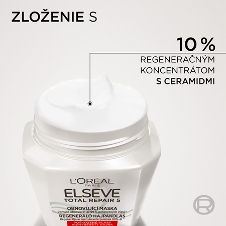 L’Oréal Paris Elseve Total Repair 5 regeneračná maska na vlasy s keratínom